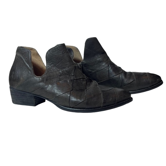 Seychelles Shoes - Seychelles Brown Woven Leather Ankle Bootie, Size 9